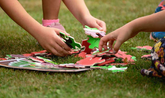 When We Compete for Life, How Fit Are the Survivors? Many hands reaching for the pieces of a puzzle