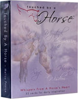 card deck cover art: Touched By a Horse Inspirational Deck (Whispers from a Horse's Heart)&nbsp;Cards&nbsp; by&nbsp;Melisa Pearce&nbsp;(Author),&nbsp;Jan Taylor&nbsp;(Illustrator)