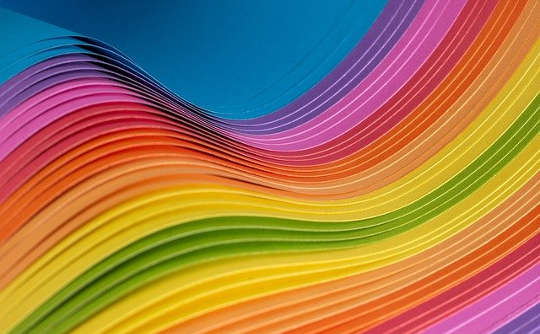 Broadcasting Unconditional Love Is Our Most Powerful Strategy a rainbow in a wave flow