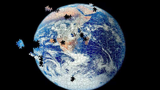 How To Best Understand The Future Of Climate Change planet earth with puzzle pieces missing