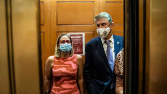 Joe Manchin And Kyrsten Sinema Are Destroying American's Right To Vote Joe Manchin And Kyrsten Sinema Are Destroying American's Right To Vote