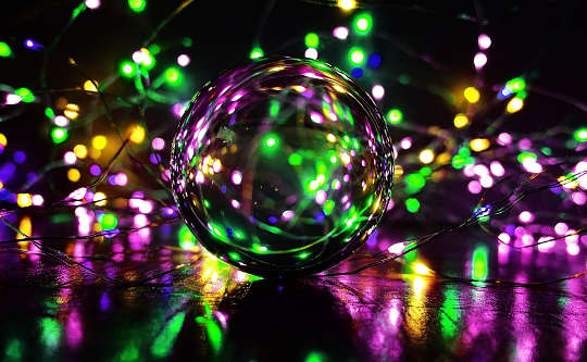 The Connected Community—Not So Wild a Dream! a crystal ball filled with and surrounded by specks of light
