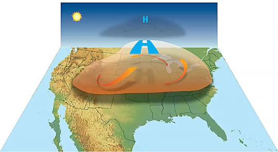 Understanding Heat Domes: The Weather Phenomenon Baking Texas Explained heat dome over texas2 6 27