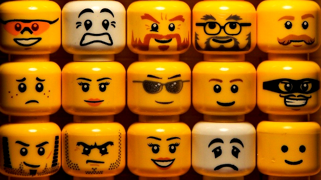 a variety of emojis with different mouth and facial expressions
