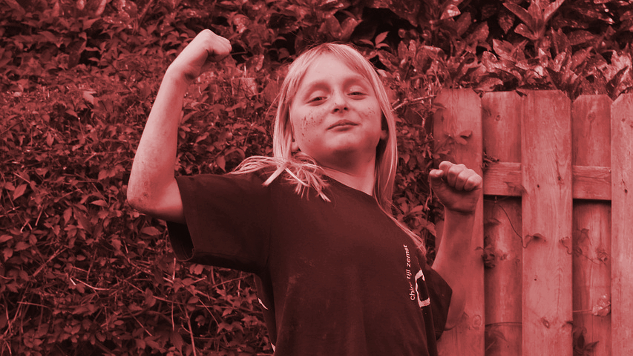 Six Ways to Tackle Imposter Syndrome young girl in a pose of successful achievement