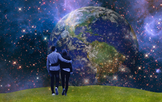 The Energy of Ley Lines: Mother Earth as a Living Being a resplendant image of Earth, the blue planet