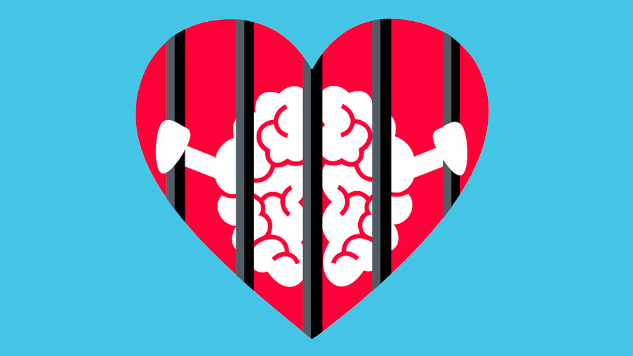 How to Stop Letting Your Chatter Mind Control You a brain in a heart shaped jail