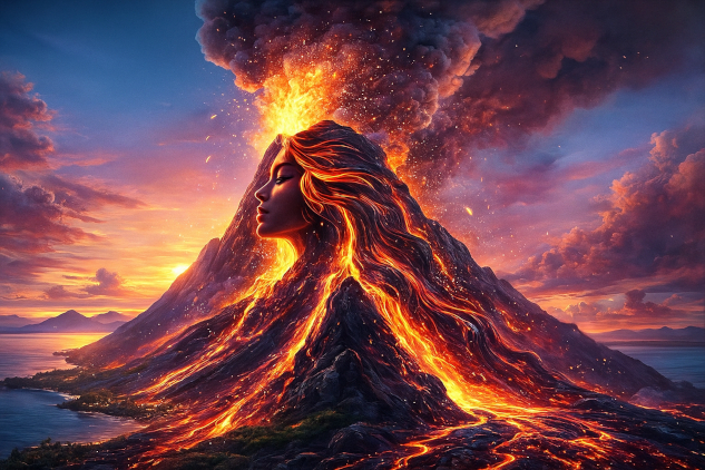 Why People Bring Out the Worst in Us — and Why That’s a Gift Image of a volcano erupting.