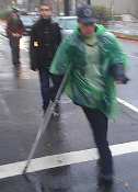 Darrin Annussek walking 30 miles on crutches Darrin Annussek walking 30 miles on crutches